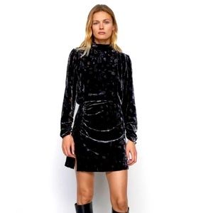 ZARA Velvet Paisley Dress